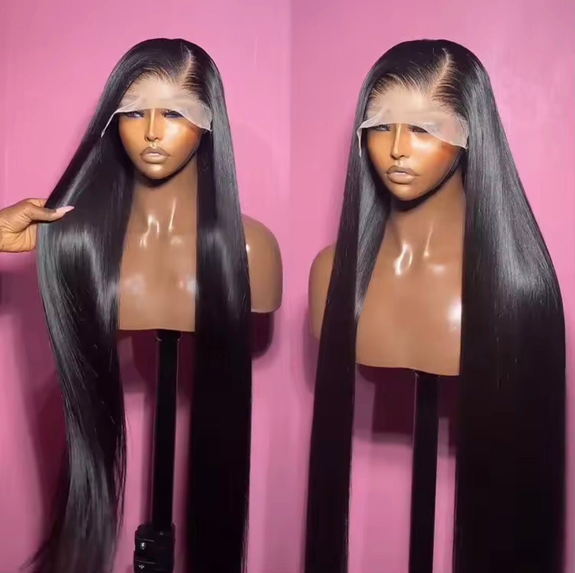 18 - 40Inch 13x6 Glueless Full Hd Lace Frontal Wig Vietnamese Long Bone Straight Raw Hair Wig - Zerbo Exotics