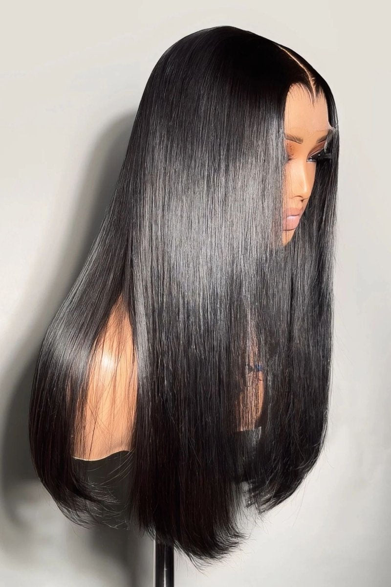 18 - 40Inch 13x6 Glueless Full Hd Lace Frontal Wig Vietnamese Long Bone Straight Raw Hair Wig - Zerbo Exotics