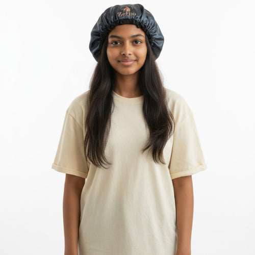 Silk Bonnet for Sleeping Women Satin Bonnet Double Layer Satin Lined Hair Bonnet with Tie Band Curly Natural Hair