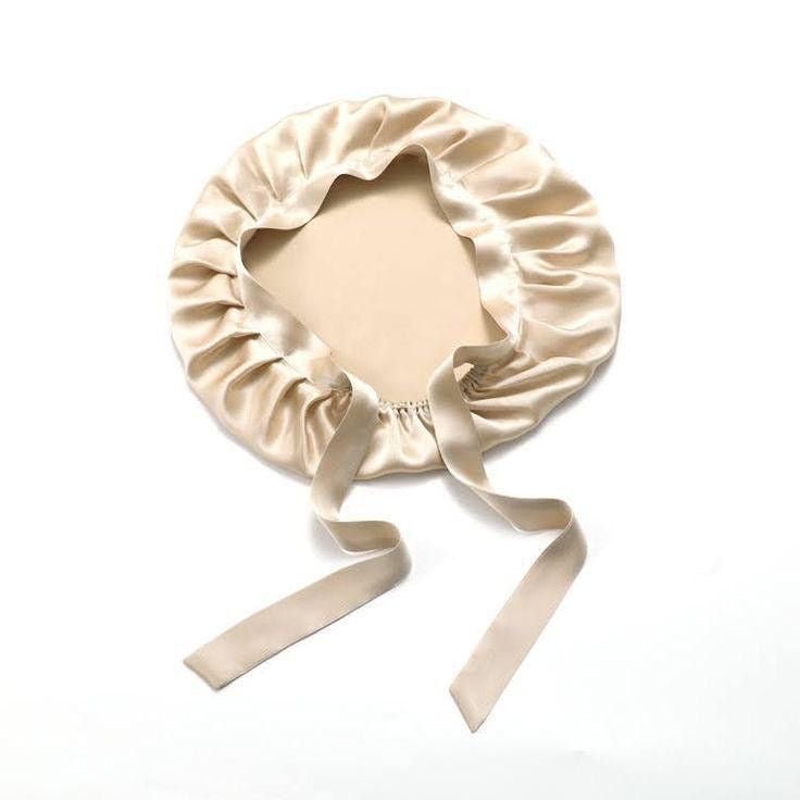 Silk Bonnet for Sleeping Women Satin Bonnet Double Layer Satin Lined Hair Bonnet with Tie Band Curly Natural Hair - Zerbo Exotics