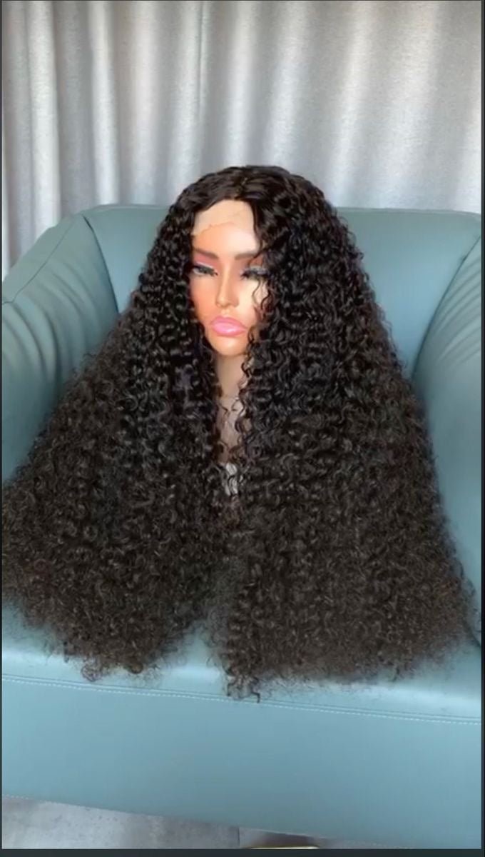 Vietnamese Long Curly Raw Hair Wig 13x6 Glueless Full Hd Lace Frontal - Zerbo Exotics