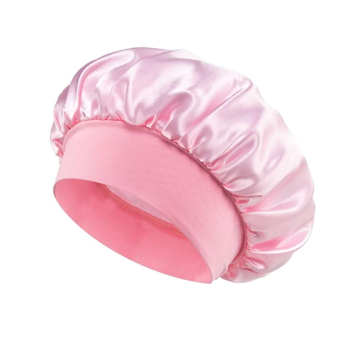 Women's Satin Dry Hair Cap with Hair Bonnets for Sleeping and Hair Drying Growth Cap - Zerbo Exotics