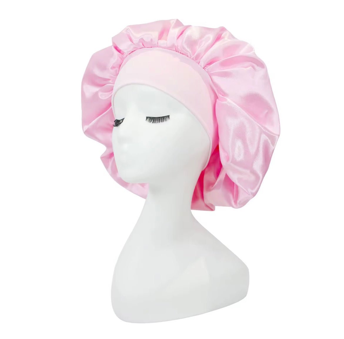 Women's Satin Dry Hair Cap with Hair Bonnets for Sleeping and Hair Drying Growth Cap - Zerbo Exotics