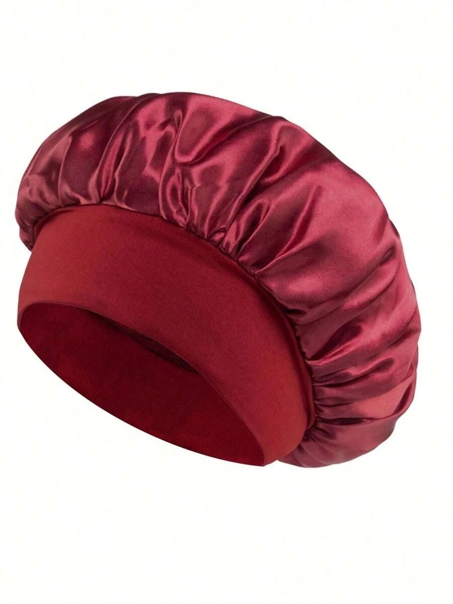 Women's Satin Dry Hair Cap with Hair Bonnets for Sleeping and Hair Drying Growth Cap - Zerbo Exotics